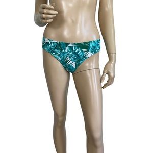 Social Angel Floral Stripe Reversible Bikini bottom Small